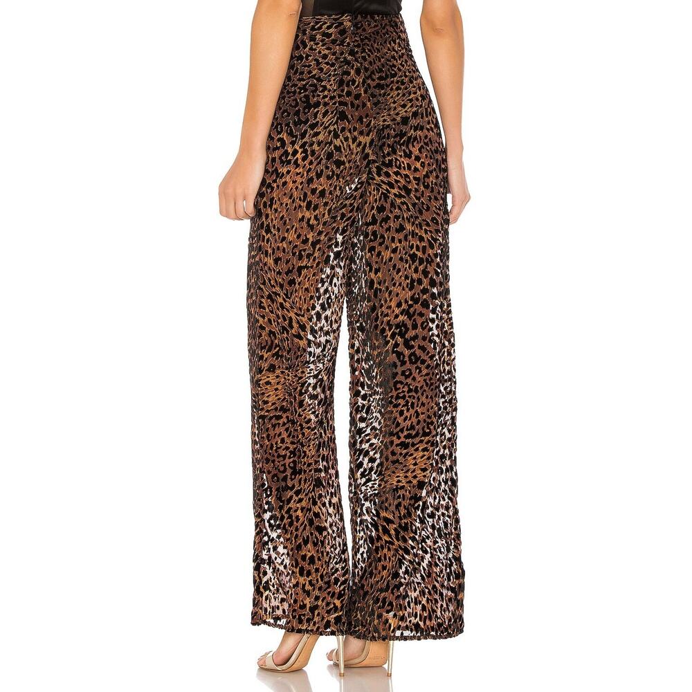 Camila Coelho Revolve Ivanna Pant Animal Leopard Print Burnout Sheer Small Tall - Picture 14 of 16